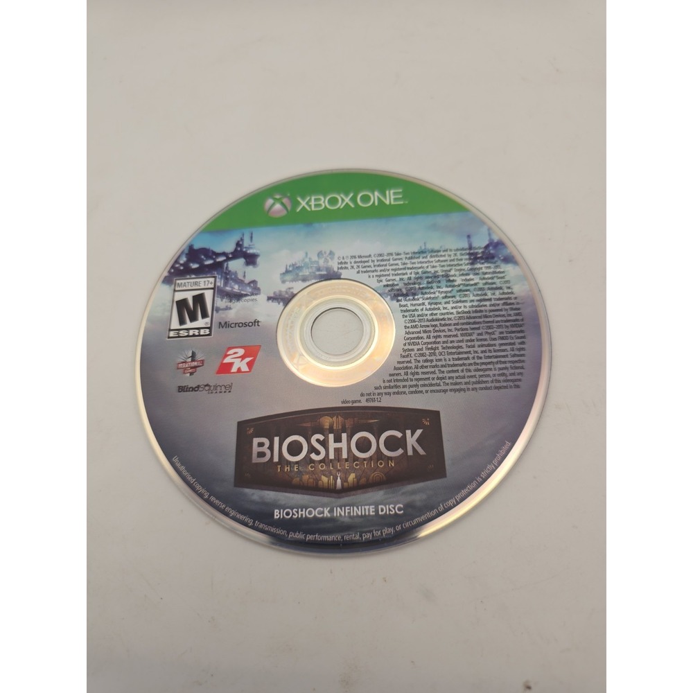 Bioshock: The Collection (Xbox One, 2016) Disc Only